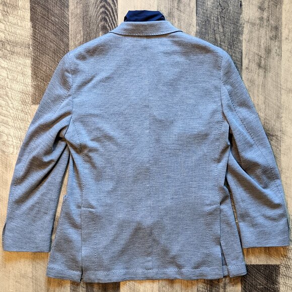 Peter Millar Collection Blazer Gray Wool Jacket 40R w/ Detachable Dickey - Picture 4 of 10